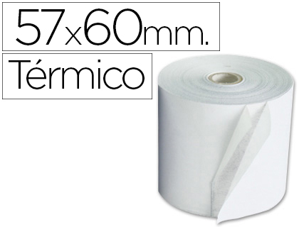 Rollo sumadora térmico Exacompta 57 x ø60mm.